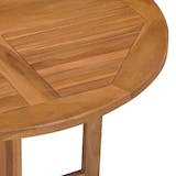 thumbnail of vidaXL Klappbarer Garten-Esstisch Ø90x75 cm Massivholz Teak
