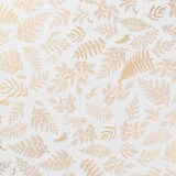 thumbnail of Nappe de Fêtes anti-taches Blanche imprimé Feuillage doré 140 x 240 cm