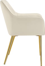 thumbnail of tectake Armlehnstuhl Avane, Samtoptik, gepolstert - 6er Set beige
