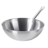 thumbnail of METRO PROFESSIONAL Wok, Edelstahl, Ø 30 cm, Höhe: 12.8 cm, unbeschichtet, Induktion, ofenfest