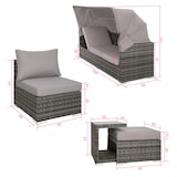 thumbnail of Rattan Lounge mit Aluminiumgestell San Marino  
1