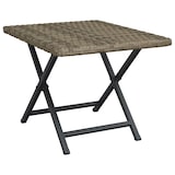 thumbnail of vidaXL Klapptisch Grau 45x35x32 cm Poly Rattan
