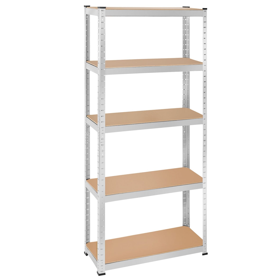 tectake Estanterías para cargas pesadas - 180 x 75 x 30 cm, 350 kg plateado