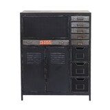 thumbnail of Apothekerkommode HWC-F32, Schubladenschrank Sideboard, Industriedesign 115x89x35cm