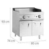 thumbnail of Royal Catering Plancha fry-top de gas - 12 kW - lisa - 50 - 300 °C - gas propano / GLP / gas natural - mueble bajo -