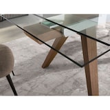 thumbnail of Angel Cerdá Mesa comedor extensible rectangular cristal templado 1131C 180/225/270 x 100 x 76