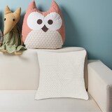 thumbnail of Kissenbezug Strick 45x45 weiß mit Federkissen Füllung - Reißverschluss OEKO-TEX Dekokissen Sofakissen weiche Kissenhülle mit Strickmuster