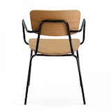 thumbnail of Lote de 2 sillas con reposabrazos de madera