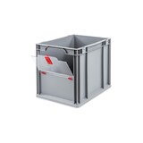 thumbnail of PROREGAL Eurobox NextGen Insight Cover | HxBxT 32x30x40 | 30 Liter | Hoch/Rot | Eurobehälter, Transportbox, Transportbehälter, Stapelbehälter