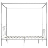 thumbnail of vidaXL Himmelbett-Gestell Weiß Metall 180 x 200 cm