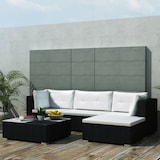 thumbnail of vidaXL 5-tlg. Garten-Lounge-Set mit Auflagen Poly Rattan Schwarz