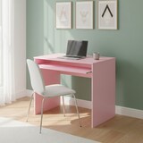 thumbnail of Scrivania Per Cameretta Postazione Desk PC Studio Ufficio Design Moderno Piano Scorrevole Piedini ABS Per Studio Compiti E Lavoro 90 x 54 x 79 Cm Rosa