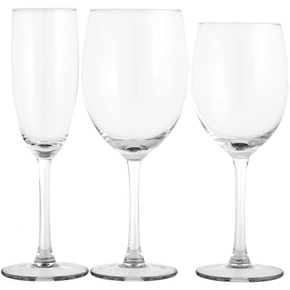 Royal Leerdam Set aus 18 Valerie-Pokalen, Glas, Transparent