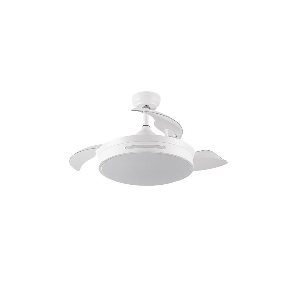 Ventilador Dc Micenas L Blanco Led Con Memoria De Color