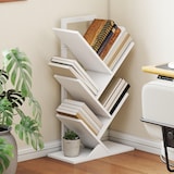 thumbnail of HOMCOM librería en forma de árbol de 5 niveles estantería de libros con 5 estantes para sala de estar oficina estudio dormitorio 50x24x82 cm blanco