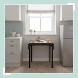 thumbnail of Relaxdays Esstisch klappbar, 2-4 Personen, HBT 76x120x78 cm, platzsparender Klapptisch, Küche, MDF, Eisen, braun/schwarz