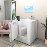 thumbnail of Senioren Sitzbadewanne Sitzwanne Badewanne mit Tür S02-B-L 100x78 cm