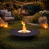 thumbnail of Lareira de jardim redonda preta Santorini para bioetanol, D.60