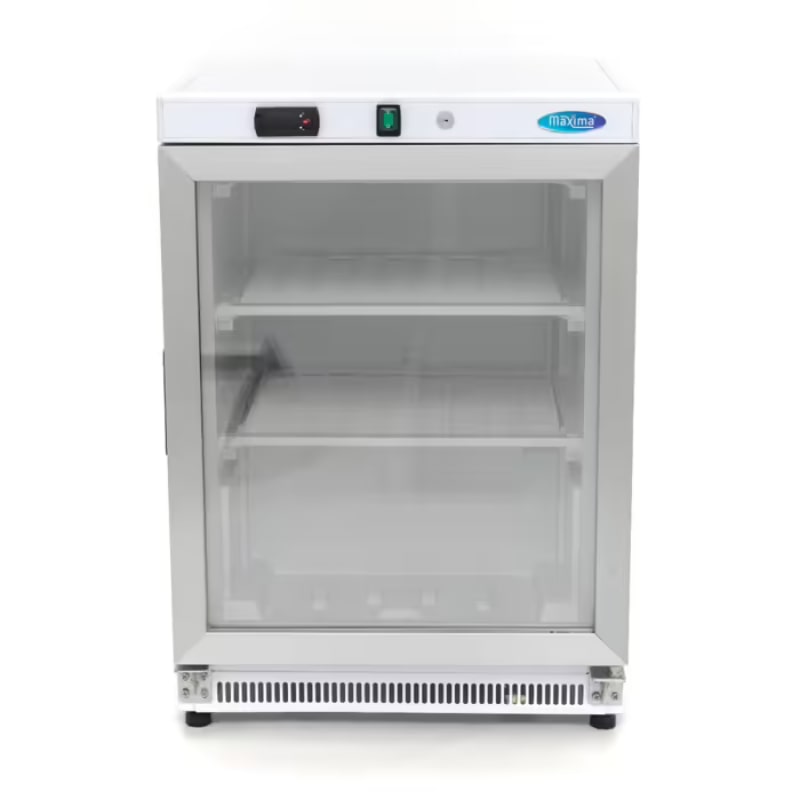 Gefrierschrank - 200L - Weiß - mit Glastür