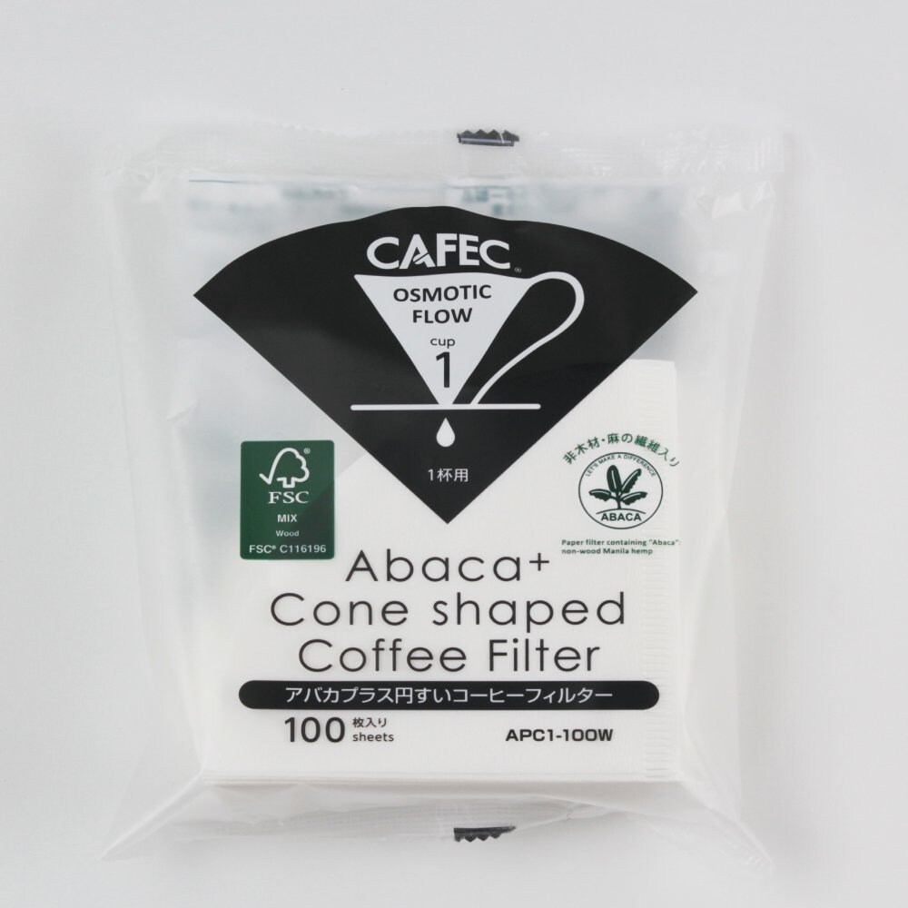 CAFEC Filterpapier Abaca+ Cup 1, 100 Stück