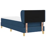 thumbnail of vidaXL Boxspringbett mit Matratze mit Kopfteil Blau 80 x 200 cm Stoff
