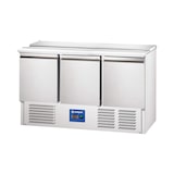 thumbnail of Stalgast Edelstahl 3-türige Saladette 4x GN 1/1 mit statischer Kühlung