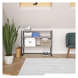 thumbnail of Portant vêtements KADRA sous combles étagères 100x85cm