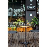 thumbnail of SIT Möbel Bistrotafel rond | zwart marmeren blad | messing lijst | zwart gietijzeren frame | B 57 x D 57 x H 71 cm | 09997-11 | Serie THIS & THAT