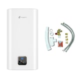 thumbnail of Chauffe Eau Electrique Plat Mural Multipositions Kimoro Sannover 100 Litres + Kit d'Installation Complet NF