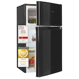 thumbnail of Exquisit Mini Kühl-Gefrierkombination KGC590-30-E-040E schwarz | Nutzinhalt: 85 L | Türanschlag wechselbar | Kühlschrank mit Gefrierfach klein