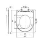 thumbnail of Asiento y Tapa WC compatible con UNISAN SANIBOLD - DUROPLAST - Envolvente y Amortiguada