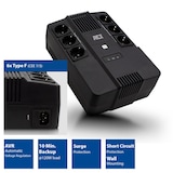 thumbnail of ACT AC2300 UPS Noodstroomvoorziening - 600VA - 6x CEE7/3 Port