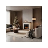 thumbnail of YUKON - Lareira elétrica autônoma com aquecimento de piso LED - 28" - 105 x 95 x 29 - Caxemira / Carvalho