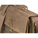 thumbnail of Greenburry Aktentasche Notebooktasche Leder braun Vintage 43x29cm