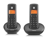 thumbnail of Motorola E202 2 telefoni cordless, intercetta chiamate, accesso remoto, non disturbare, vivavoce – Nero