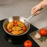 thumbnail of WellHome - Ø34x5cm Edelstahl-Bratpfanne, induktionsgeeignet und OHNE antihaftbeschichtet