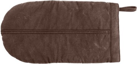 667 - Ofenhandschuh Corby, waxed cotton, B 16  X L 31 cm : toffee 100% Baumwolle 280 g/m² gewachst