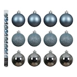 thumbnail of 14 Weihnachtskugeln Kunststoff 3cm klein & bruchsicher Christbaumkugeln Weihnachtsbaumkugeln Christbaumschmuck Weihnachtsbaumschmuck Uni Eisblau