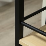 thumbnail of HOMCOM Mesa Auxiliar com Rodas Mesa Lateral em Forma de C para Sofá Cama com 2 Prateleiras e Freios Estilo Moderno 60x34,5x64,5cm Madeira