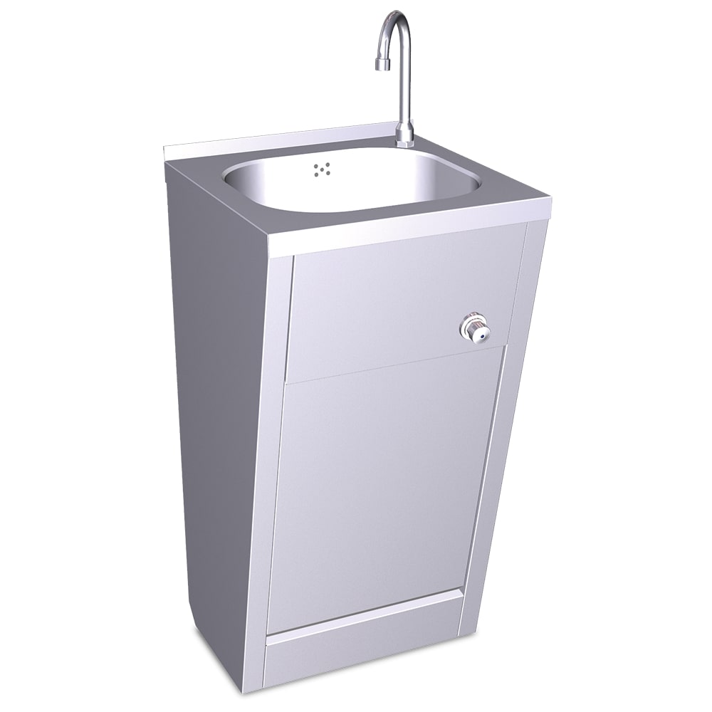 COMERCIAL ALFER - Lavamanos registrable de rodilla agua fría y caliente-Modelo 061002