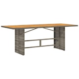thumbnail of vidaXL 9-tlg. Garten-Essgruppe mit Kissen Grau Poly Rattan