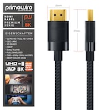 thumbnail of Primewire - 0,5m High Speed 8K HDMI Kabel mit Ethernet ARC 3D 4K Ultra HD 7680x4320 @ 120 Hz PS4 360 TV OLED PC Laptop Beamer Monitor - Schwarz