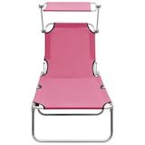 thumbnail of Helloshop26 - Tumbona plegable tumbona cama de jardín mobiliario de terraza con toldo de aluminio rosa 02_0012831