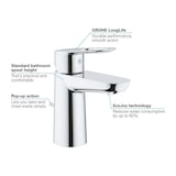 thumbnail of Mitigeur De Lavabo Monocommande Bauloop Taille S - Grohe - 23335000