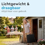 thumbnail of BRASQ Inklapbare Vouwtafel Zwart - 120x60x74cm - Klaptafel - Inklapbaar - Weerbestendig