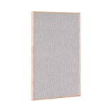 thumbnail of Pizarra de avisos Bi-Office Earth New Basic, 88,5x58,5 cm, Superficie de Tela Gris Claro, Marco de Pino PEFC