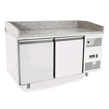 thumbnail of Banco pizza refrigerato in acciaio inox - mod. mepf3495gr - classe energetica a - ventilato -2°/+8°c - 2 porte - cm 151x80x100/160