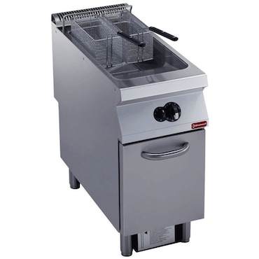 Friteuse gaz 1 cuve -y- 23 litres - sur meuble - Diamond