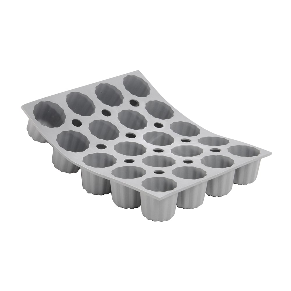 DE BUYER Silikonform 20 Mini Canelés Elastomerform 21 x 17 cm