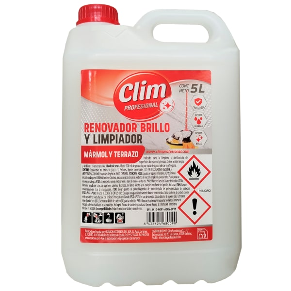 Limpiador y renovador de brillo suelos de mármol y terrazo 5L